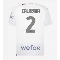 Pánský Fotbalový dres AC Milan Davide Calabria #2 2023-24 Venkovní Krátký Rukáv